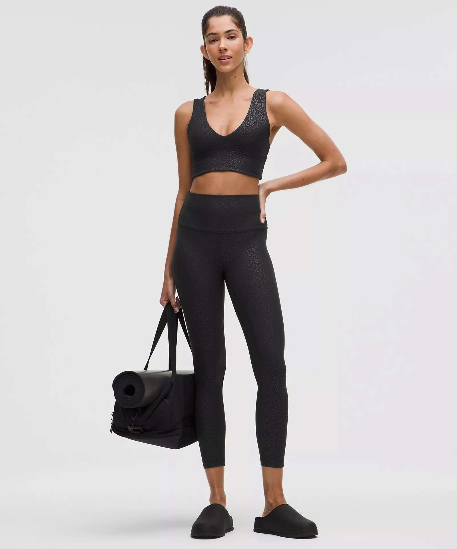 lululemon Black Leopardo Shift Print Collection - August